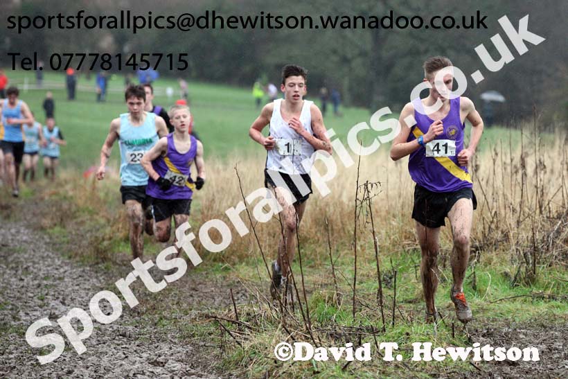 Senior boys Northern Inter Counties Schools Cross Country, Stockton. Photo: David T. Hewitson/Sports for All Pics